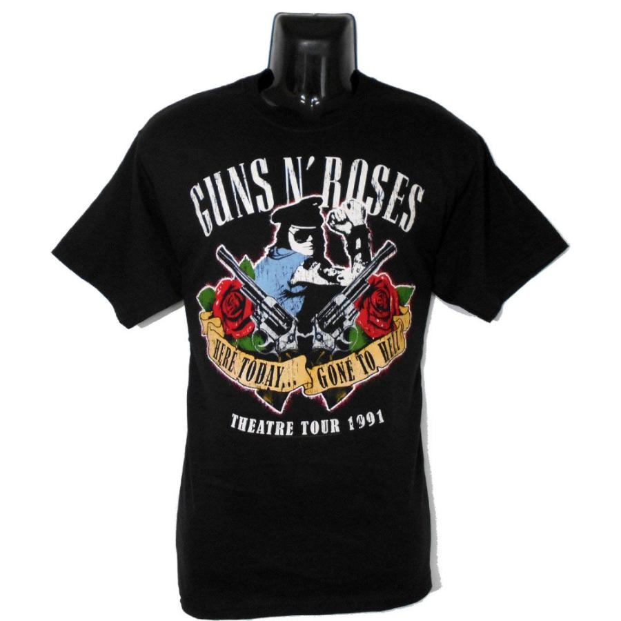 GUNS N ROSES Tシャツ HERE TODAY GONE TO HELL 正規品バンドTシャツ ロックTシャツ