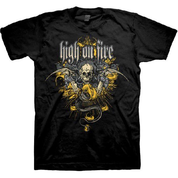 HIGH ON FIRE Tシャツ CREST 正規品