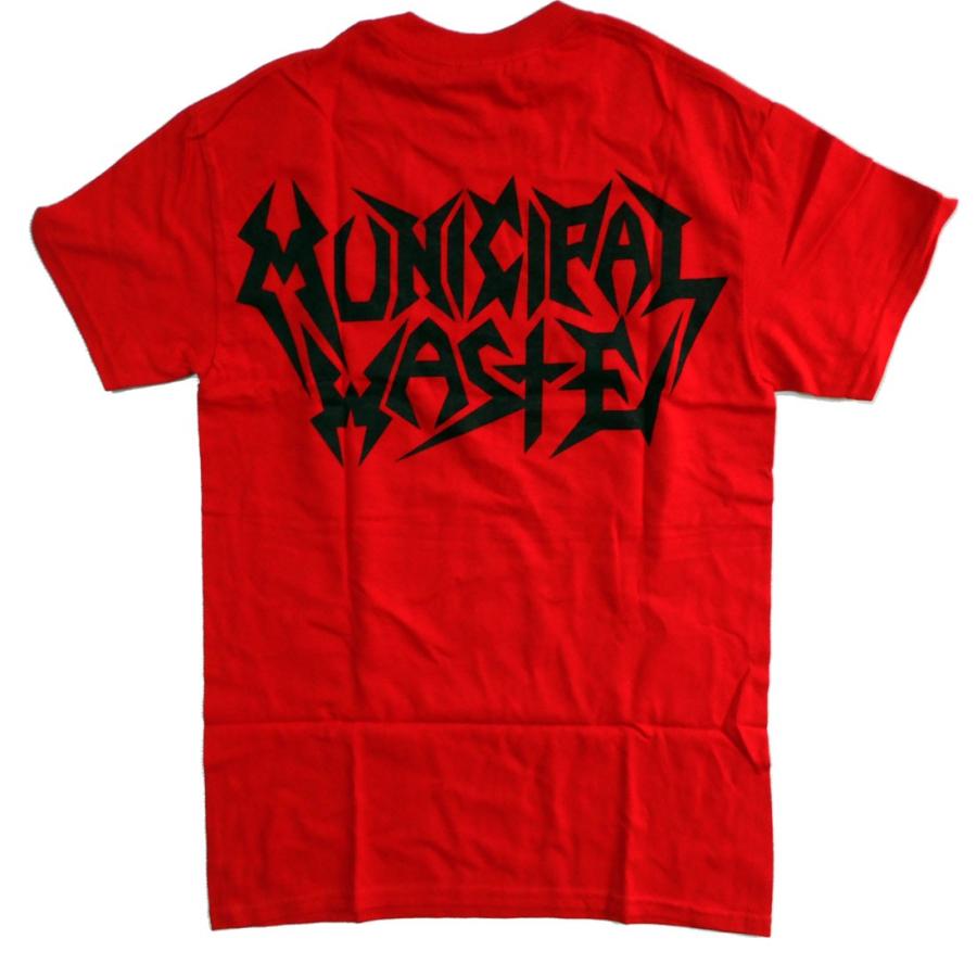 MUNICIPAL WASTE Tシャツ Skelbot Red 正規品