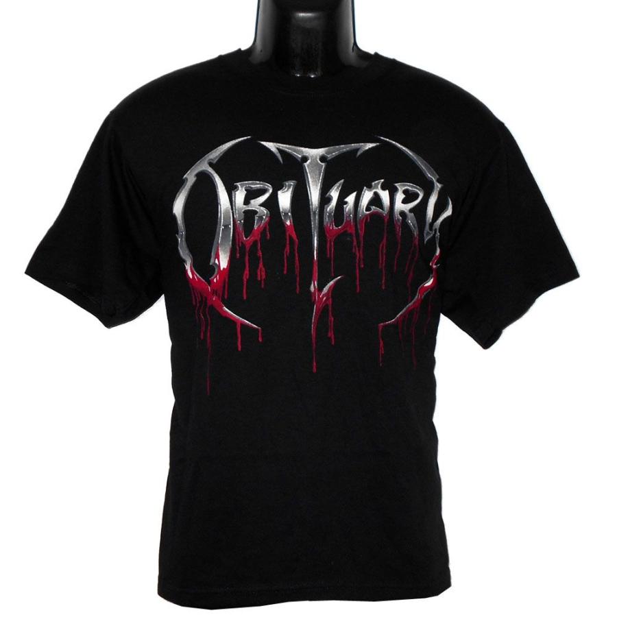 OBITUARY Tシャツ BLOODY LOGO 正規品バンドTシャツ ロックTシャツ