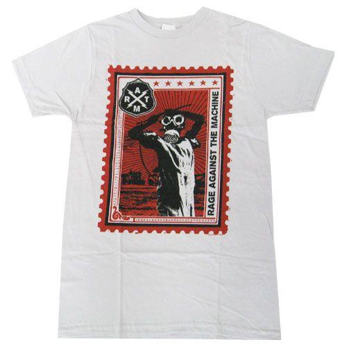 RAGE AGAINST THE MACHINE Tシャツ POSTAGE STAMP 正規品バンドTシャツ ロックTシャツ