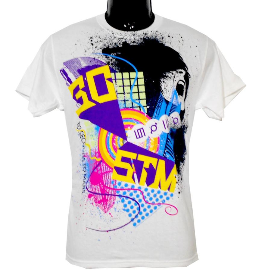 THIRTY SECONDS TO MARS Tシャツ SPLATTER SCREAM 正規品バンドTシャツ ロックTシャツ