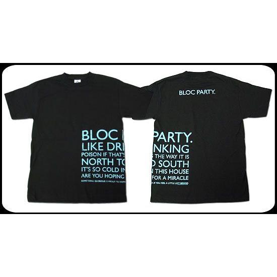 BLOC PARTY レディースサイズ Tシャツ TEXT GIRLS 正規品 バンドTシャツ