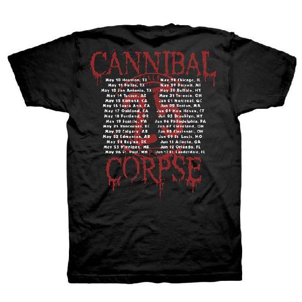 CANNIBAL CORPSE Tシャツ Logo Spring 2013 Tour Dates 正規品 バンドTシャツ