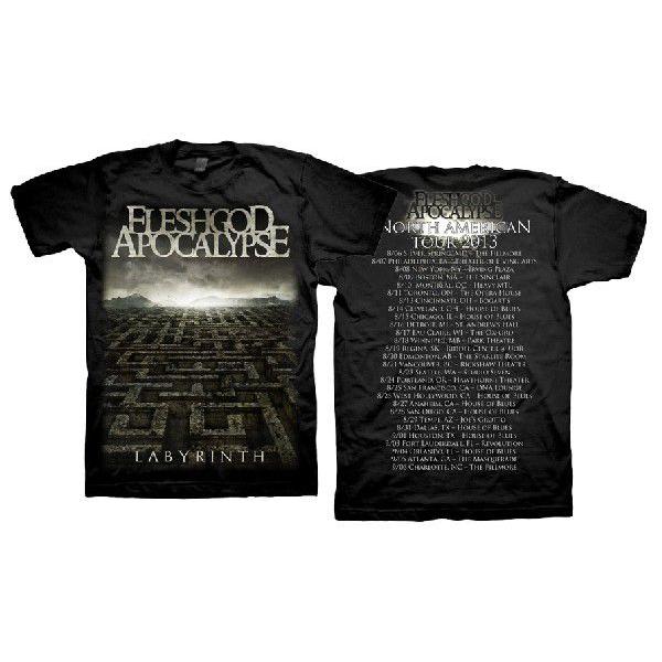 FLESHGOD APOCALYPSE Tシャツ Labyrinth Cover Tour Dates 正規品 バンドTシャツ