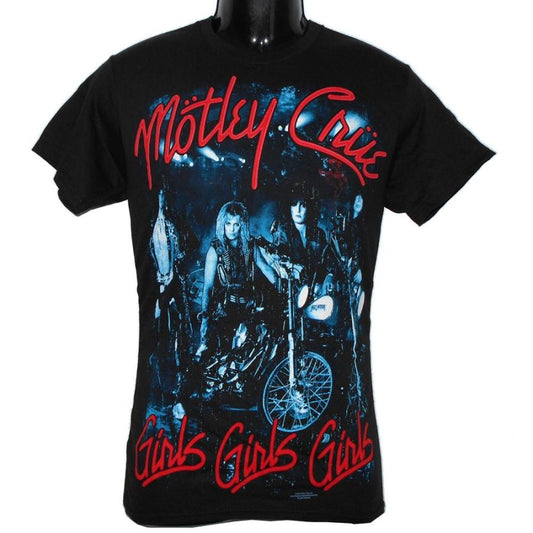 MOTLEY CRUE TシャツGIRLS GIRLS GIRLS 正規品バンドＴシャツ