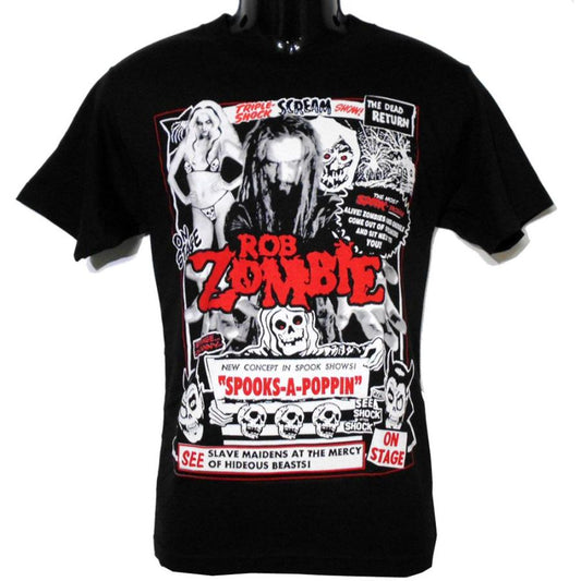 ROB ZOMBIE Tシャツ Spooks A Poppin 正規品バンドＴシャツ ロックＴシャツ