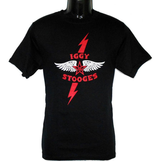 IGGY POP Tシャツ LOGO WITH WINGS 正規品バンドＴシャツ ロックＴシャツ