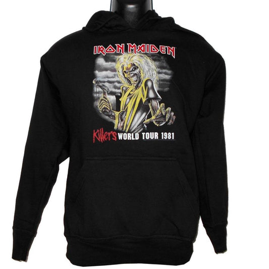 IRON MAIDEN パーカー 1981 WORLD TOUR Hoodie 正規品バンドパーカー メタルパーカー