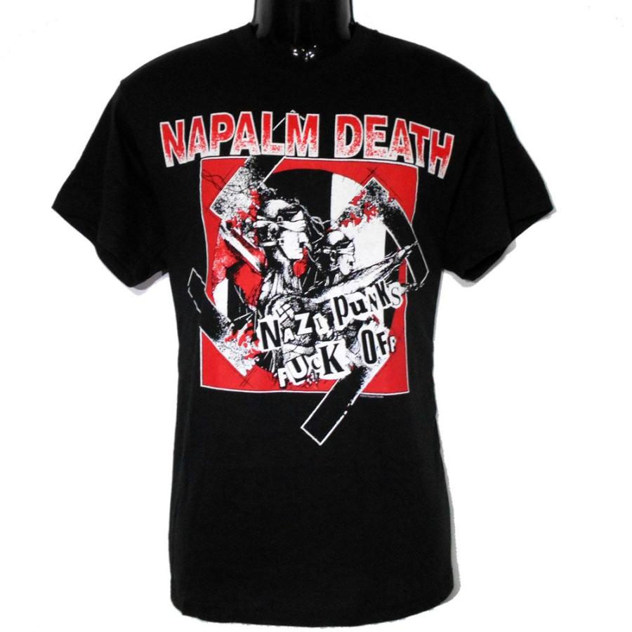 NAPALM DEATH Tシャツ NAZI PUNKS FUCK OFF 正規品