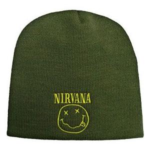 NIRVANA ニット帽 SMILE Olive Beanie 正規品