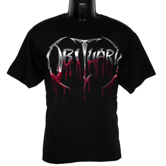 OBITUARY Tシャツ BLOODY LOGO 正規品バンドＴシャツ ロックＴシャツ