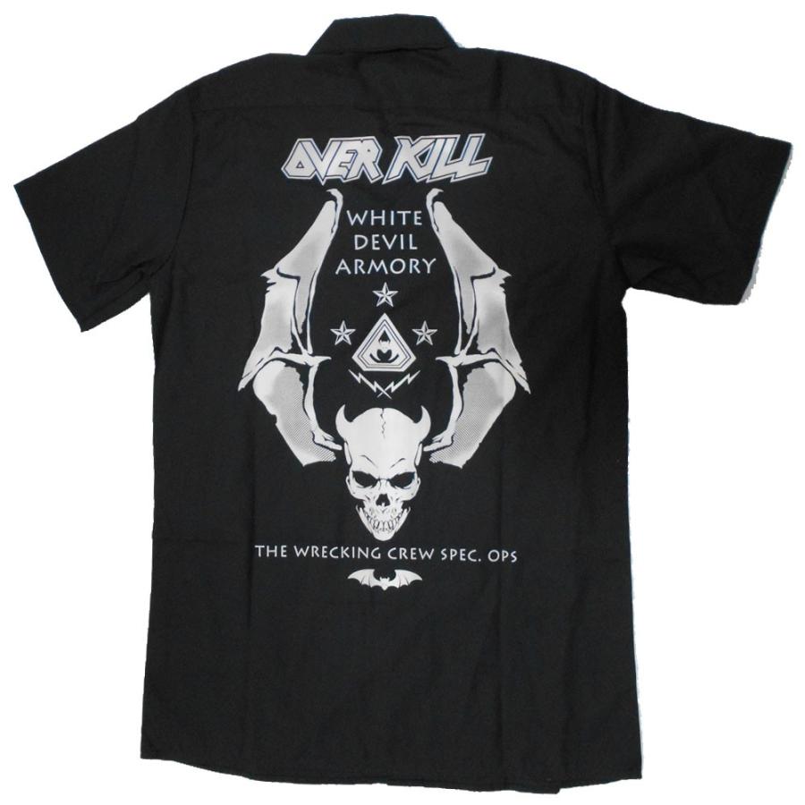 OVERKILL ワークシャツ Logo Badge Skull 正規品