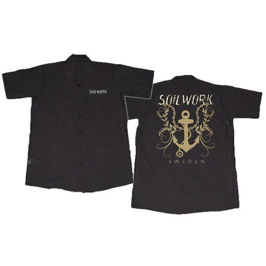 SOILWORK ワークシャツ Embroidered Logo with Anchor 正規品