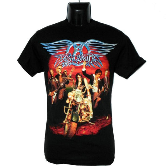 AEROSMITH Ｔシャツ Red Sky Band Shot 正規品