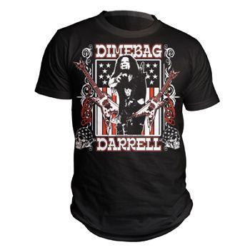 DIMEBAG DARRELL Tシャツ GUITAR FLAG 正規品バンドＴシャツ ロックＴシャツ